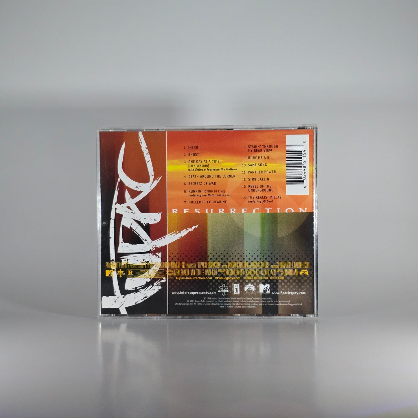 2PAC - RESURRECTION (MUSIC FROM AND INSPIRED BY THE MOTION PICTURE) CD