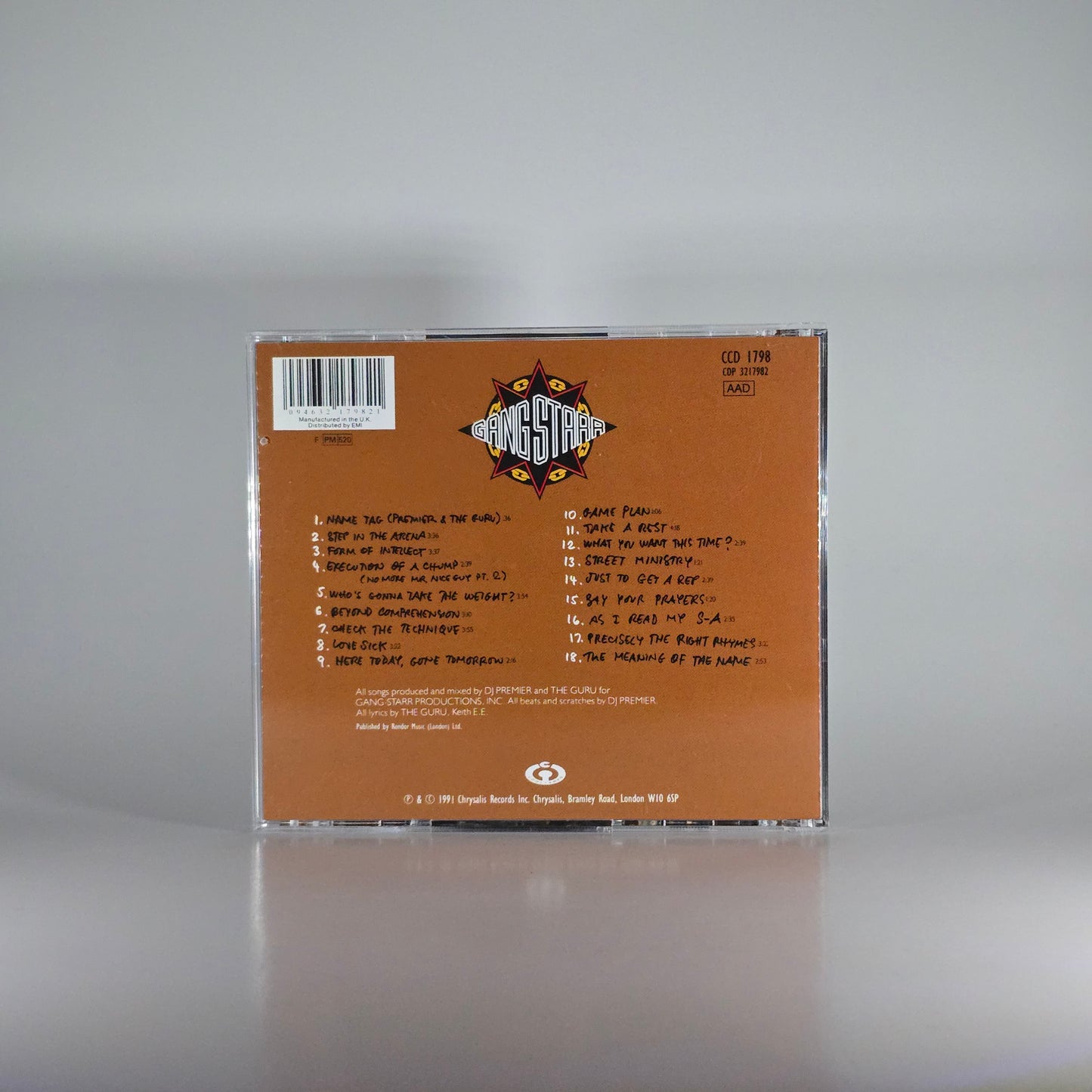 GANG STARR - STEP IN THE ARENA CD