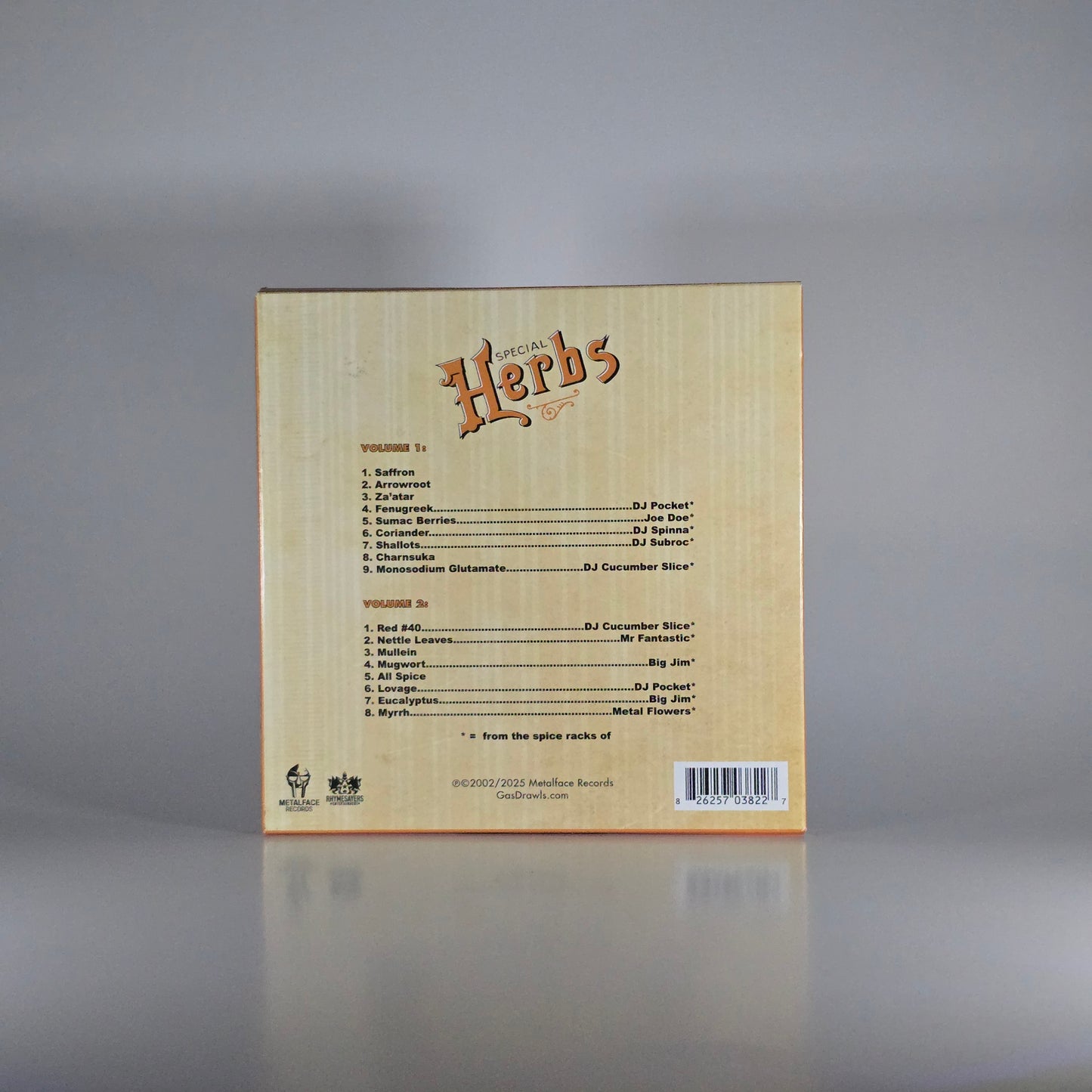 METAL FINGERS (MF DOOM) - SPECIAL HERBS 1 & 2 CD