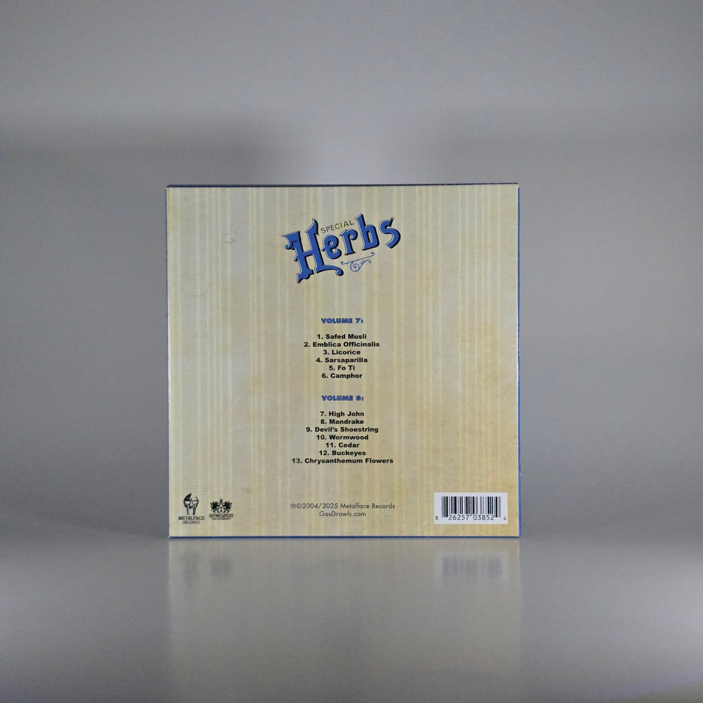 METAL FINGERS (MF DOOM) - SPECIAL HERBS 7 & 8 CD