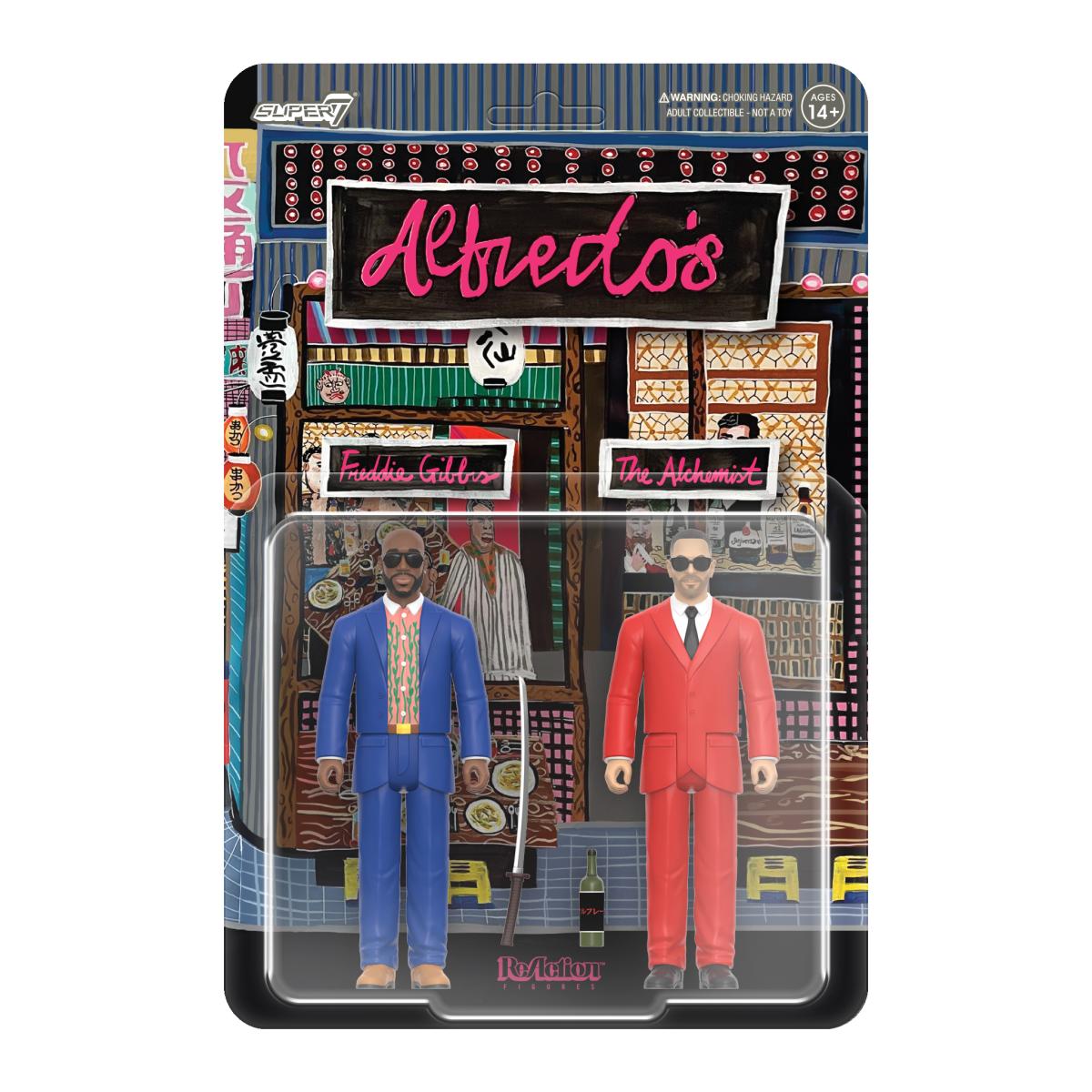 FREDDIE GIBBS & THE ALCHEMIST - ALFREDO 2 PACK SUPER7 ACTION FIGURES -NEW!-