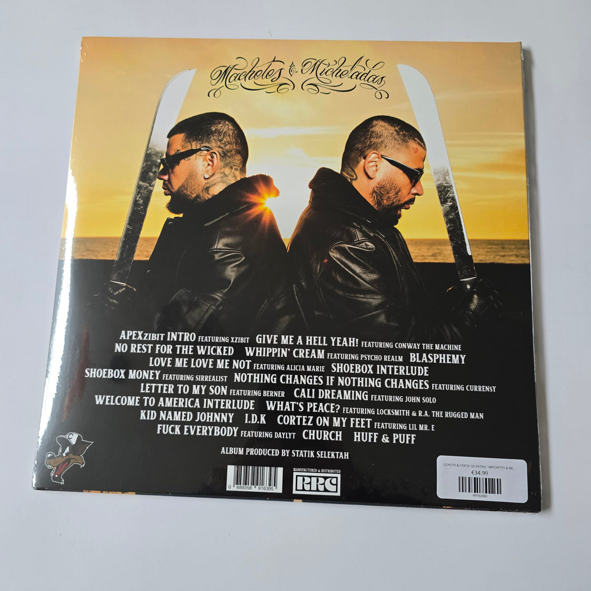 COYOTE & STATIK SELEKTAH - MACHETES & MICHELADAS (SEALED) 2XLP LIMITED EDITION VINYL -NEW!-