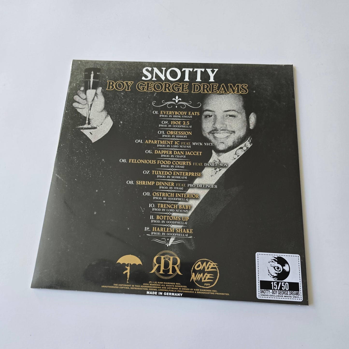 SNOTTY - BOY GEORGE DREAMS (SEALED) LIMITED EDITION VINYL -NEW!-