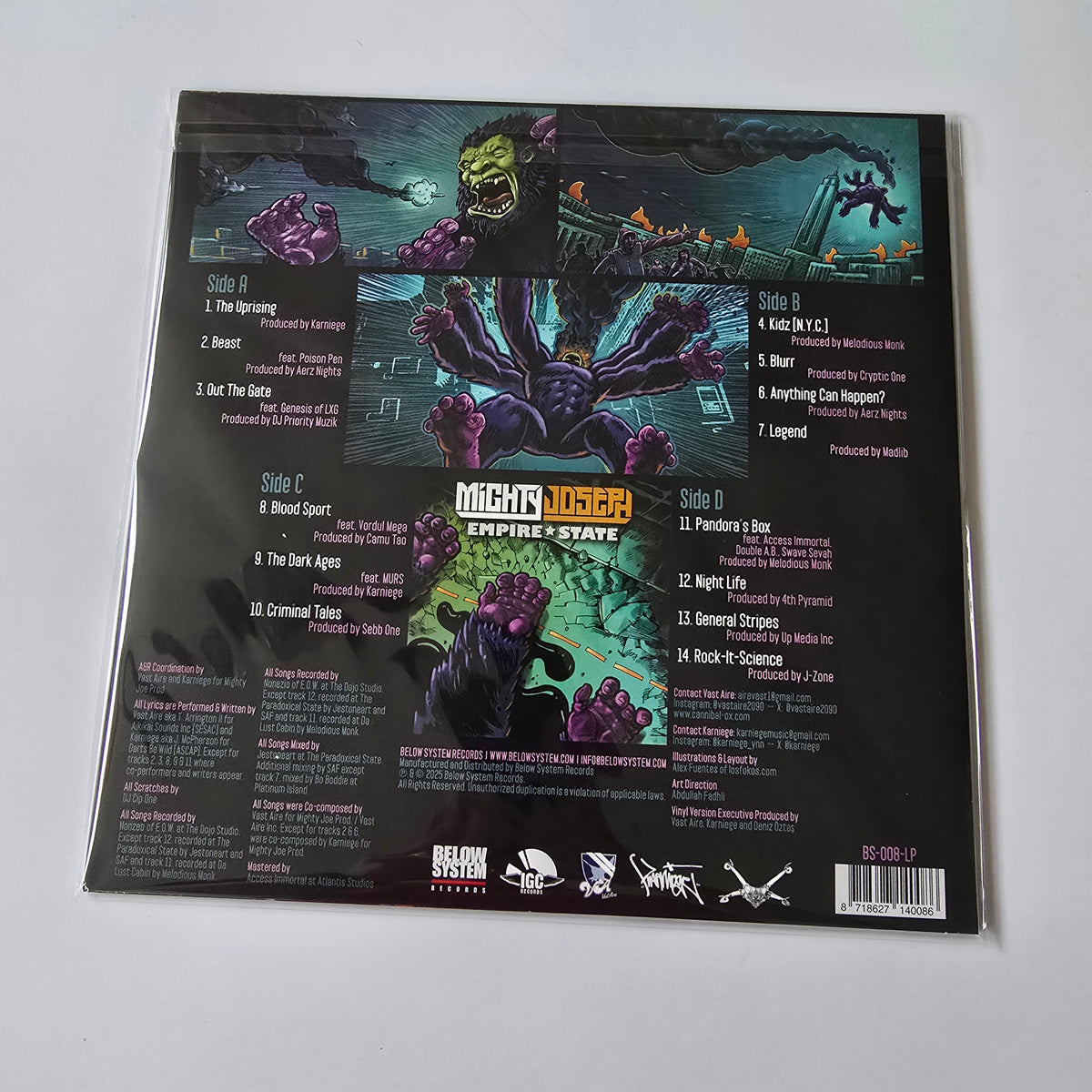 MIGHTY JOSEPH (VAST AIRE & KARNIEGE) - EMPIRE STATE (SEALED) VINYL -NEW!-