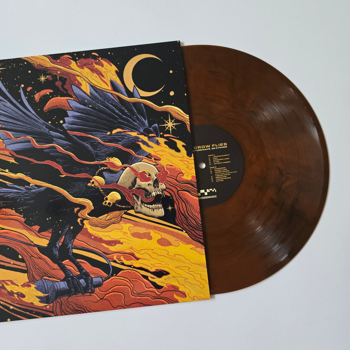 DANIEL SON X FUTUREWAVE X 36 CYPHER - AS THE CROW FLIES (SEALED) LIMITED EDITION COLORED VINYL -NEW!-