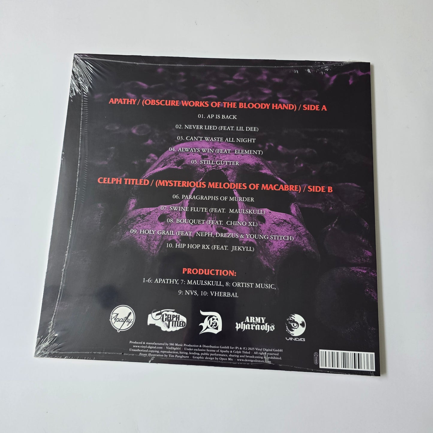 APATHY & CELPH TITLED - PARAGRAPHS OF MURDER (SEALED) VINYL -NEW!-