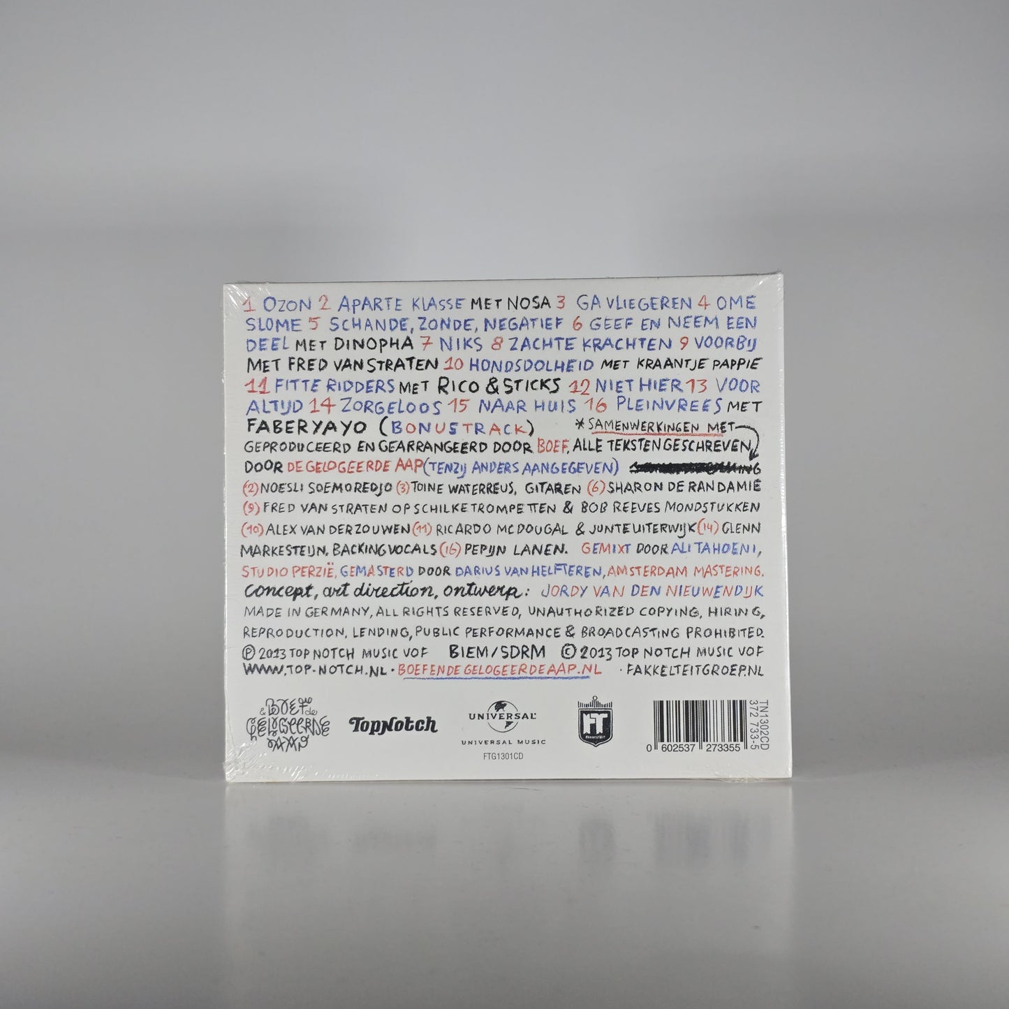 BOEF & DE GELOGEERDE AAP - NIET HIER (SEALED) CD -NEW!-