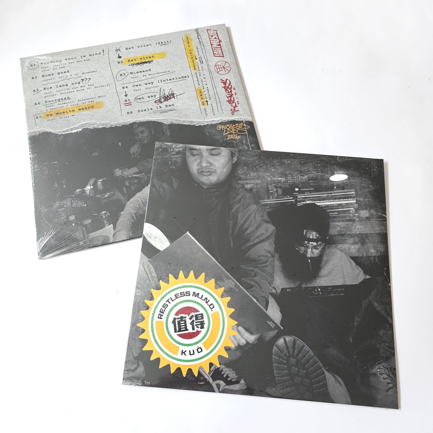 KUÒ X RESTLESS M.I.N.D - DE MOEITE WAARD (SEALED) LIMITED EDITION VINYL -NEW!-