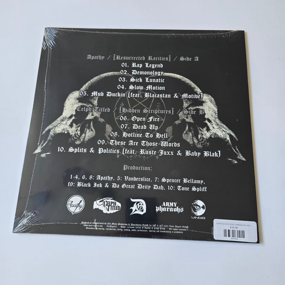 APATHY & CELPH TITLED - DEMONOLOGY (SEALED) LIMITED EDITION VINYL -NEW!-