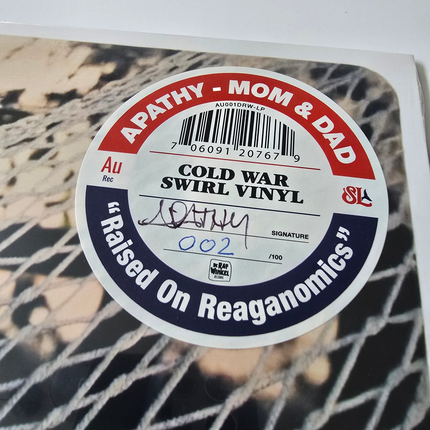 APATHY - MOM & DAD (SEALED) LIMITED EDITION, SIGNED, COLORED VINYL  #002/100 -NEW!-