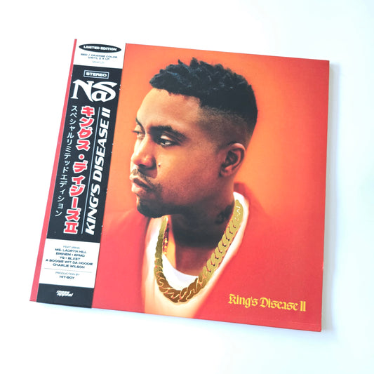 NAS - KING'S DESEASE 2, OBI, RED & ORANGE VINYL 2XLP -LIKE NEW!-