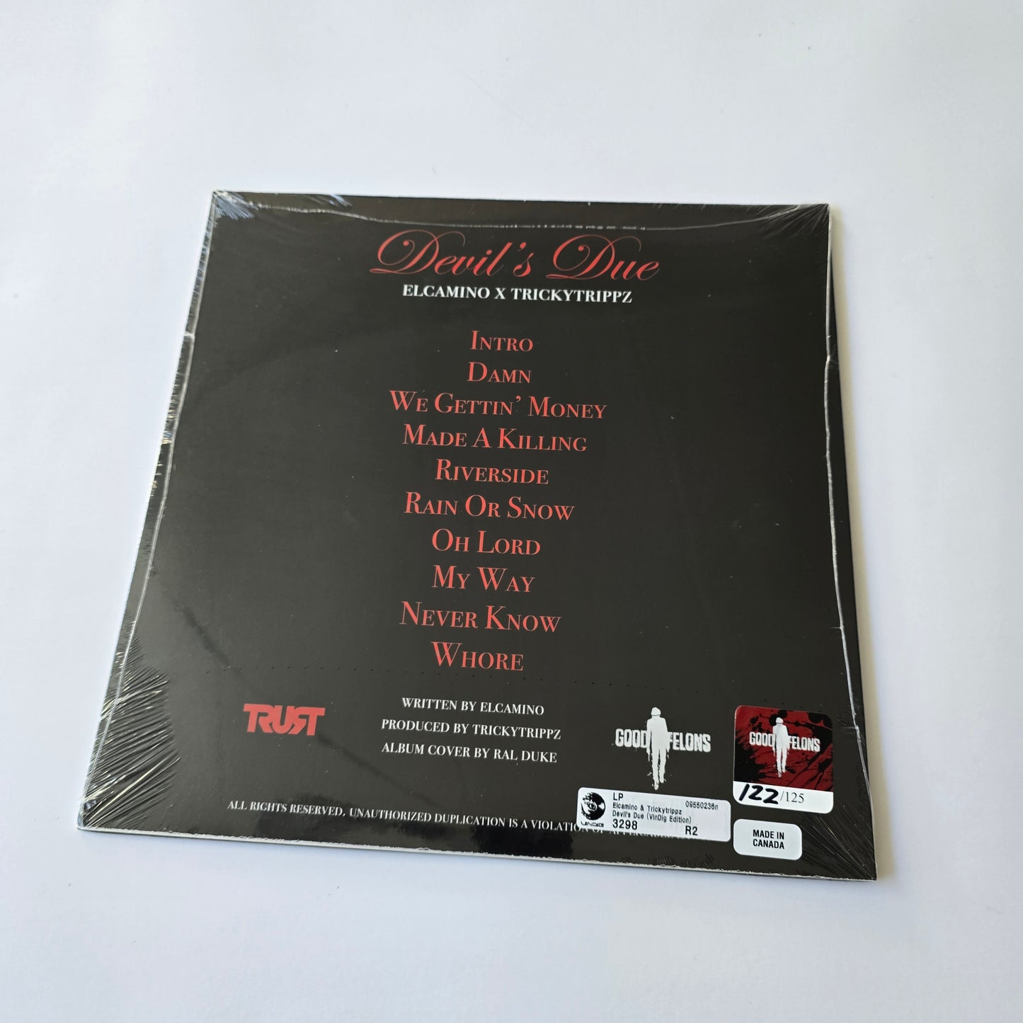 ELCAMINO X TRICKYTRIPPZ - DEVIL'S DUE (SEALED) LIMITED EDITION VINYL -NEW!-