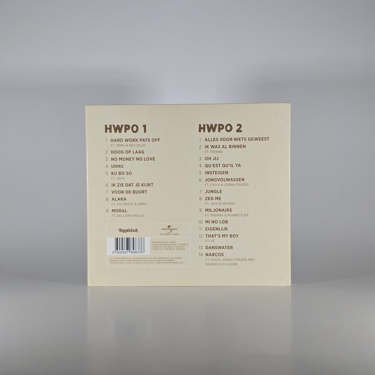 BROEDERLIEFDE - HARD WORK PAYS OFF 2XCD