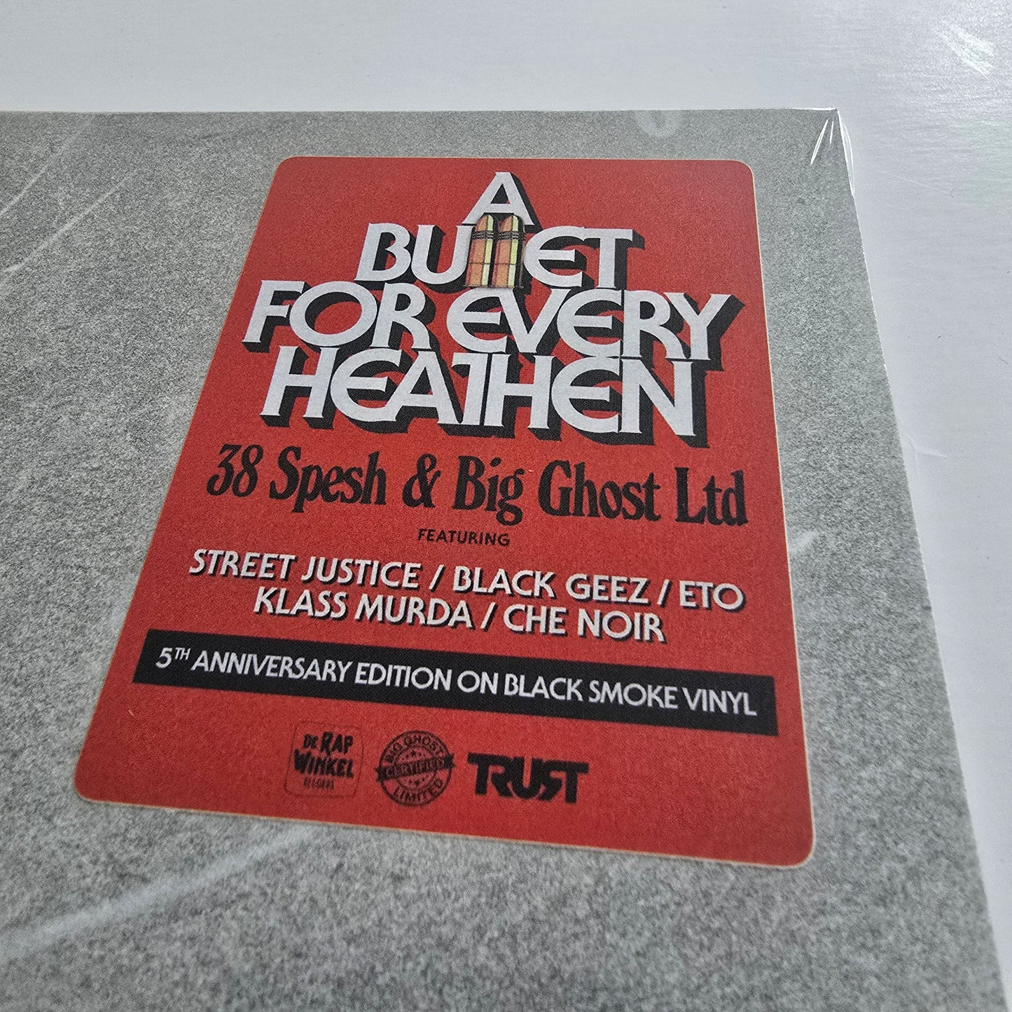 38 SPESH X BIG GHOST LTD - A BULLET FOR EVERY HEATHEN (SEALED) LIMITED EDITION BLACK SMOKE VINYL -NEW!-