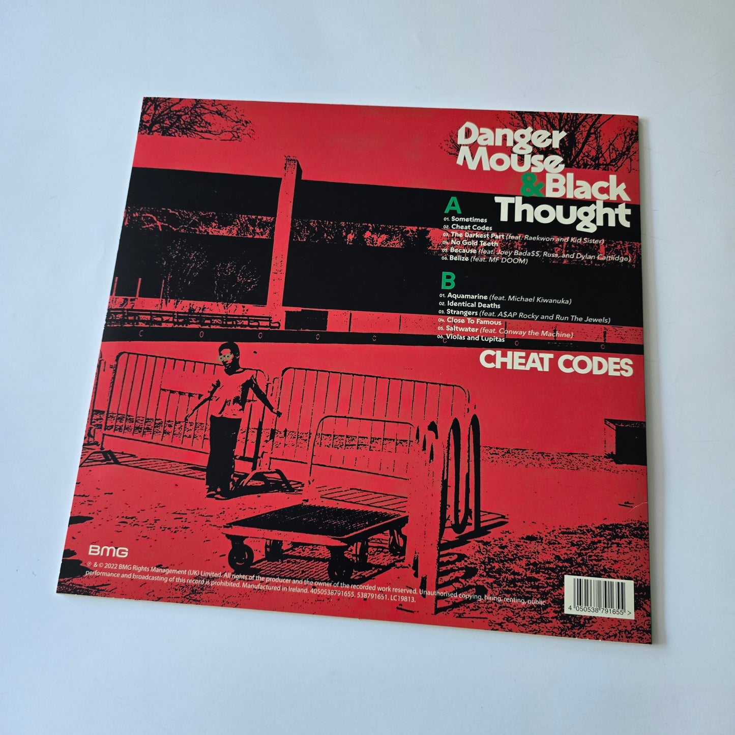DANGER MOUSE X BLACK THOUGHT - CHEAT CODES VINYL -LIKE NEW!-