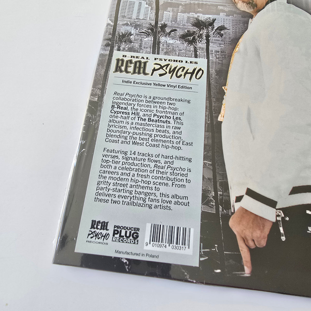 B-REAL & PSYCHO LES - REAL PSYCHO (SEALED) YELLOW COLORED VINYL -NEW!-