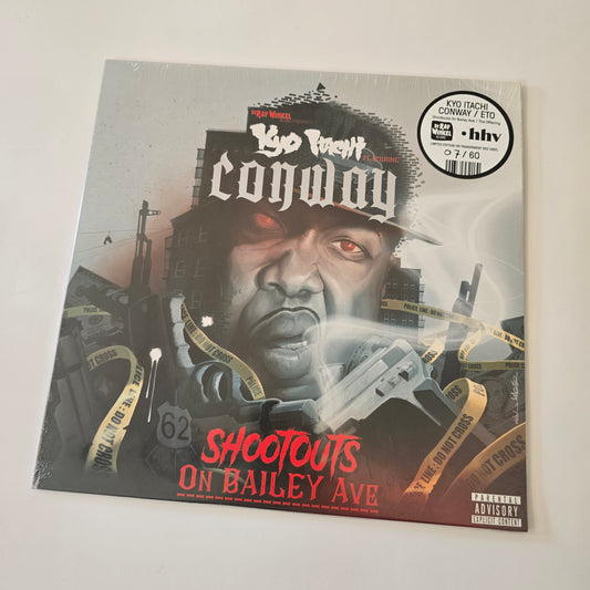 KYO ITACHI FT. CONWAY - SHOOTOUTS ON BAILEY AVE (SEALED) RED VINYL -NEW!-