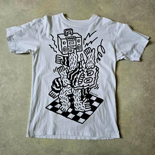 BOEF & DE GELOGEERDE AAP T-SHIRT  MAAT M PRE-OWNED