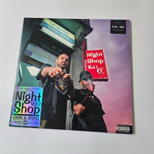 KRIMI X ROYAZ - NIGHT SHOP VOL. 1  LIMITED EDITION SPLATTER VINYL -LIKE NEW!-