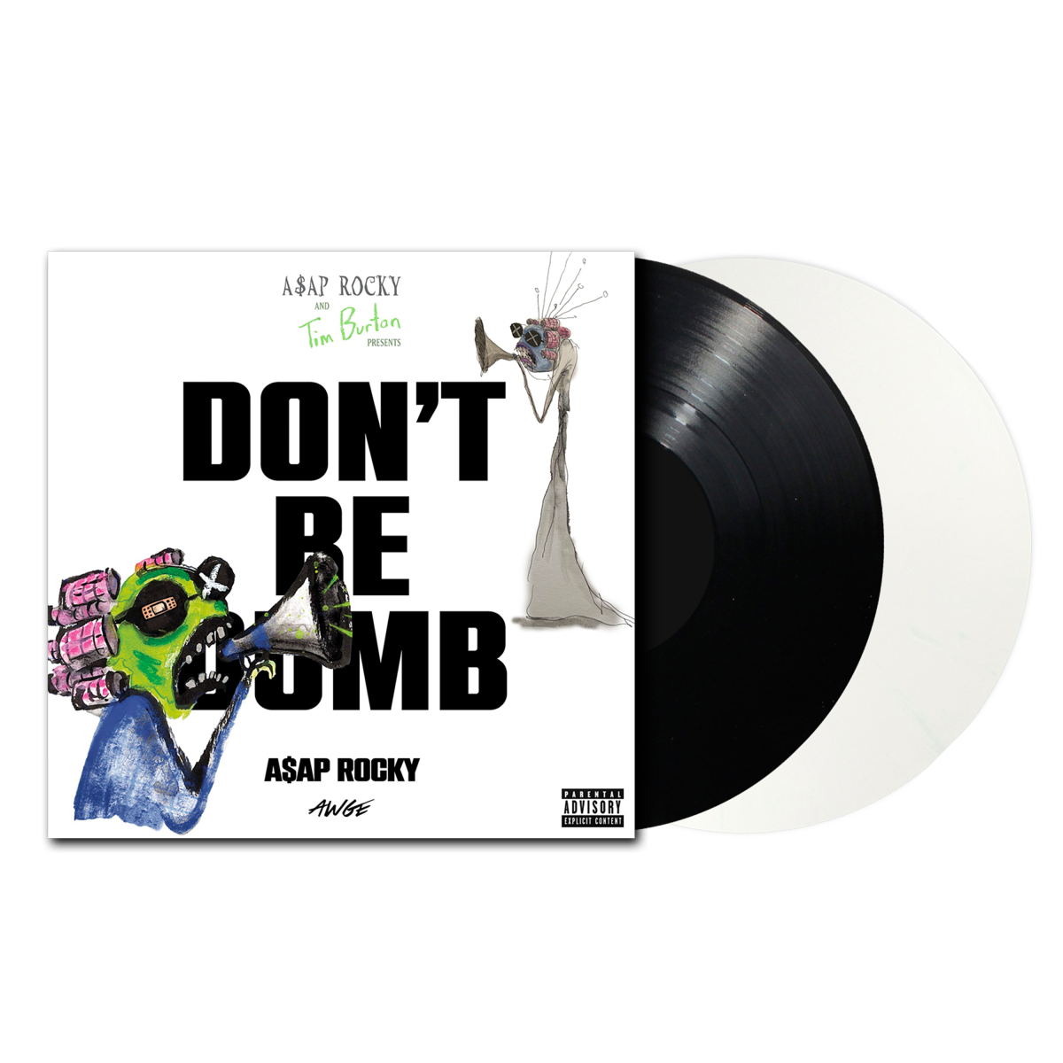 A$AP ROCKY - DON'T BE DUMB (SEALED) BLACK/WHITE COLRED VINYL -NEW!-