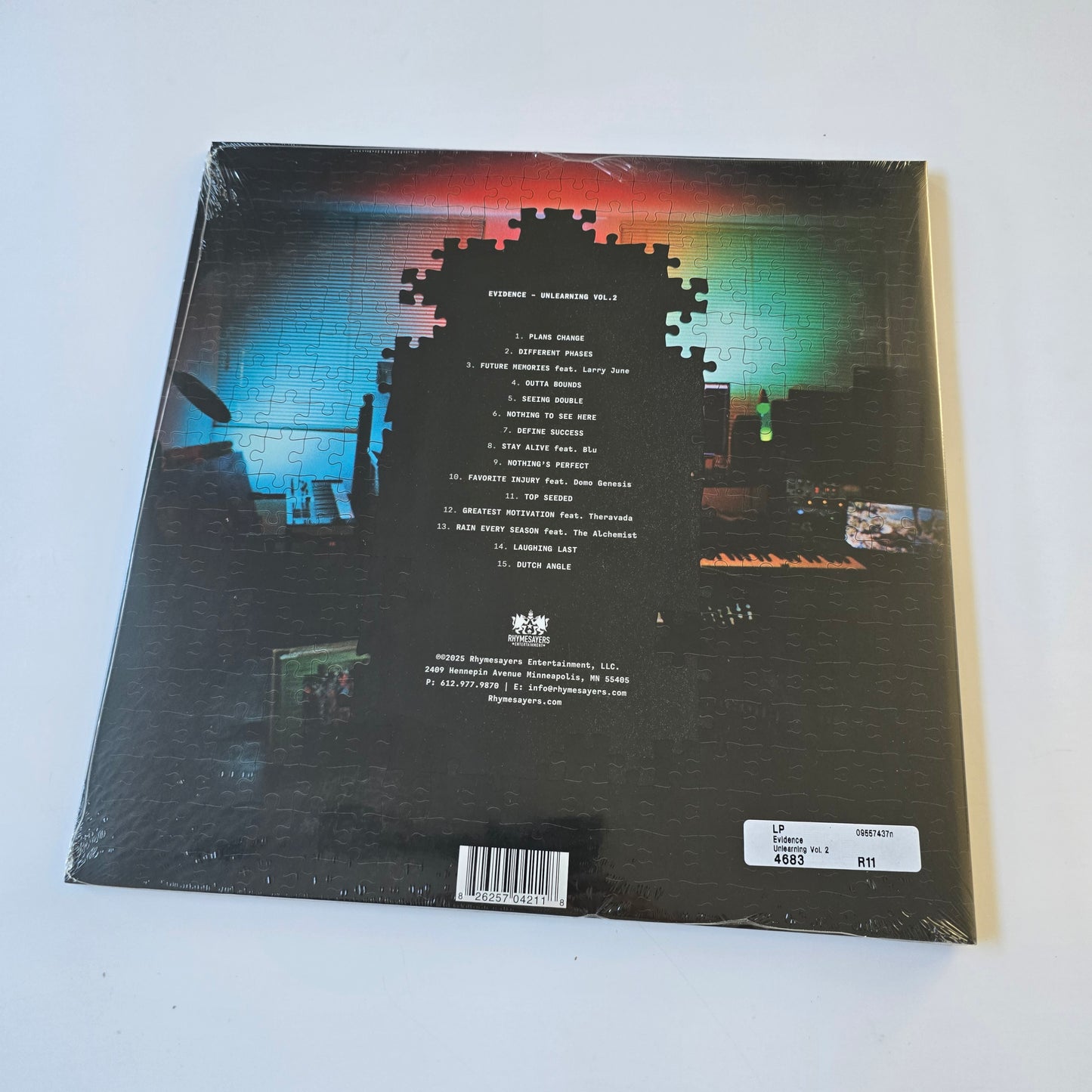 EVIDENCE - UNLEARNING VOL. 2 (SEALED) VINYL -NEW!-