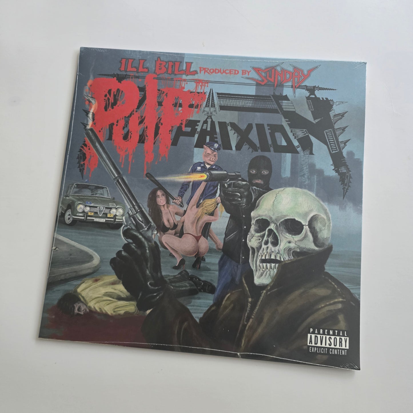ILL BILL X SUNDAY - PULP PHIXION (SEALED) LIMITED EDITION VINYL + SKI MASK -NEW!-
