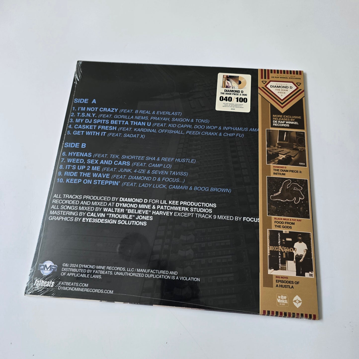 DIAMOND D - THE DIAM PIECE: 3 DUO (SEALED) LIMITED EDITION COLORED VINYL -NEW!-