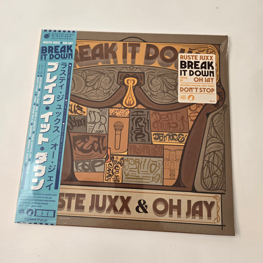 RUSTE JUXX X OH JAY - BREAK IT DOWN (SEALED) LIMITED EDITION VINYL WITH OBI -NEW!-