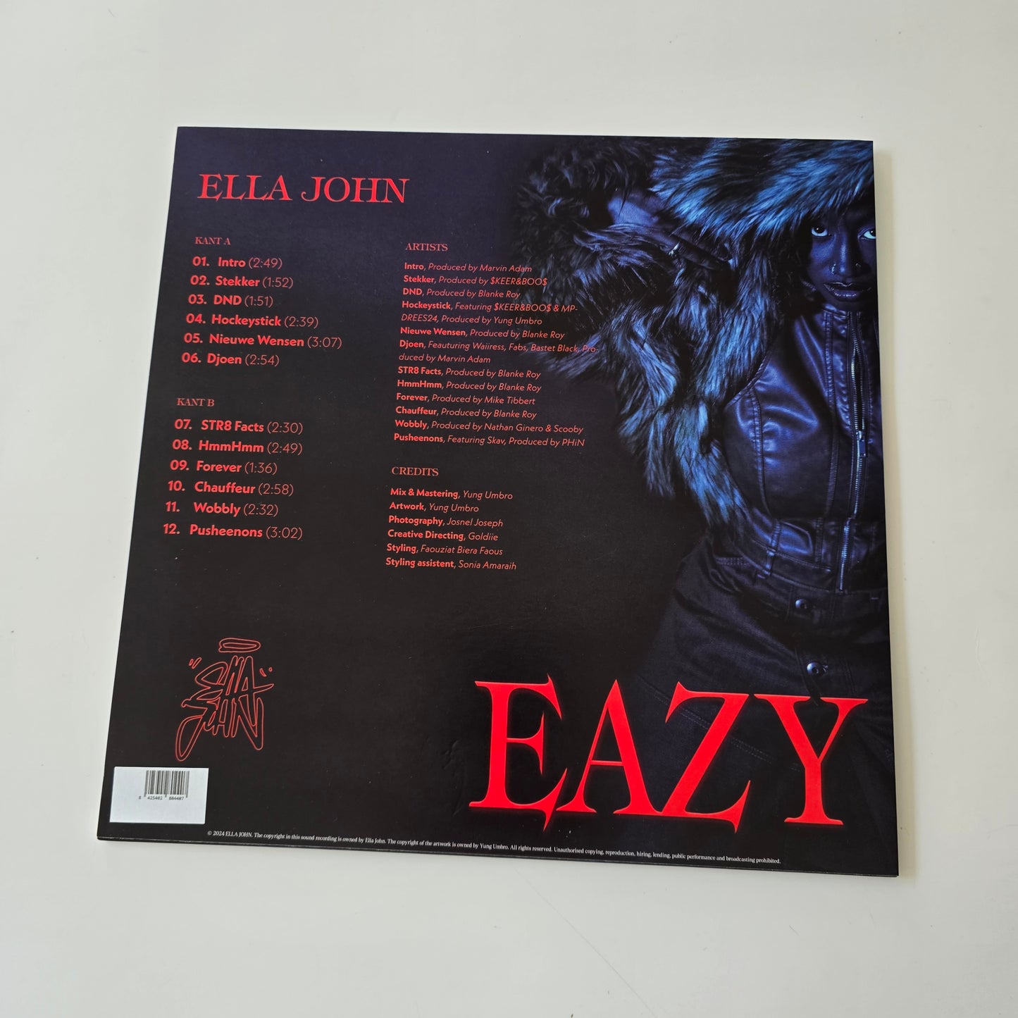 ELLA JOHN - EAZY RED COLORED VINYL -LIKE NEW!-
