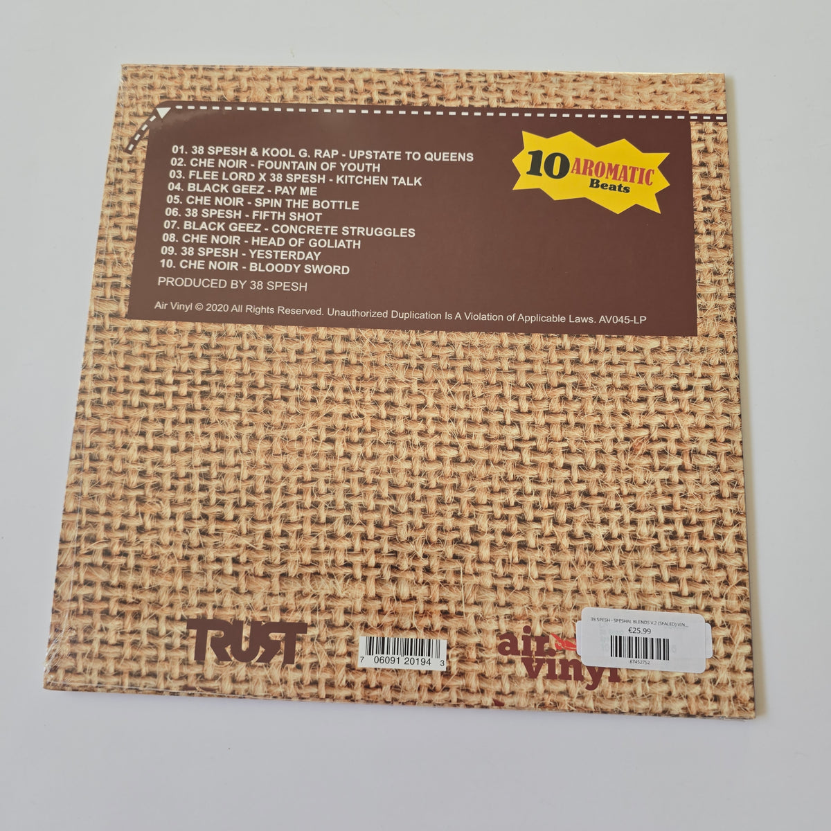 38 SPESH - SPESHAL BLENDS V.2 (SEALED) VINYL -NEW!-