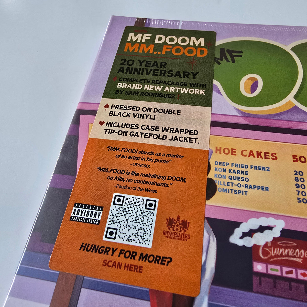 MF DOOM - MM..FOOD, ANNIVERSARY EDITION (SEALED) VINYL -NEW!-