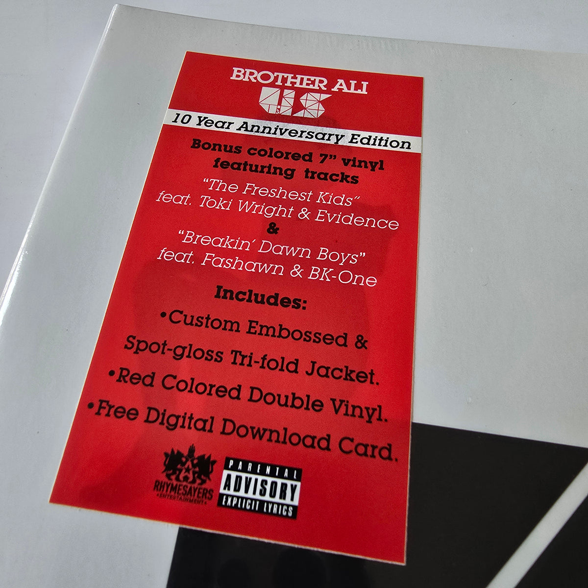 BROTHER ALI - US 10TH ANNIVERSARY EDITION (SEALED) 2XLP + 7" VINYL -NEW!-