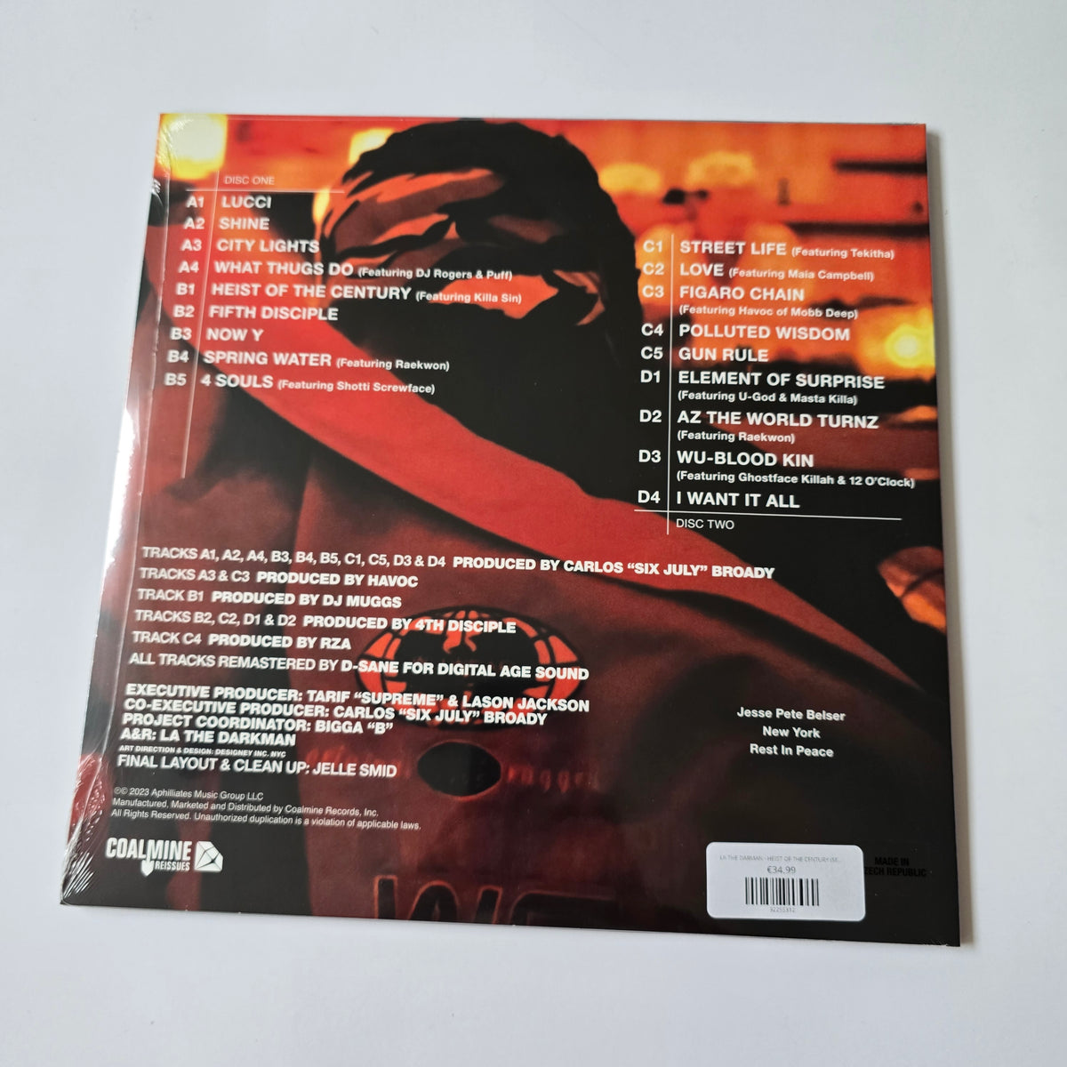 LA THE DARMAN - HEIST OF THE CENTURY (SEALED) LIMITED EDITION COLORED VINYL -NEW!-