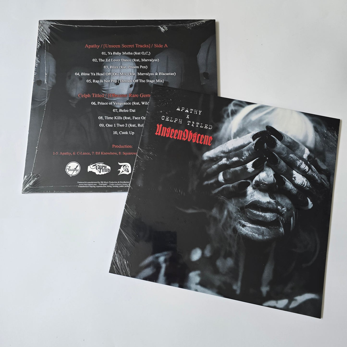 APATHY & CELPH TITLED - UNSEEN OBSCENE (SEALED) VINYL -NEW!-