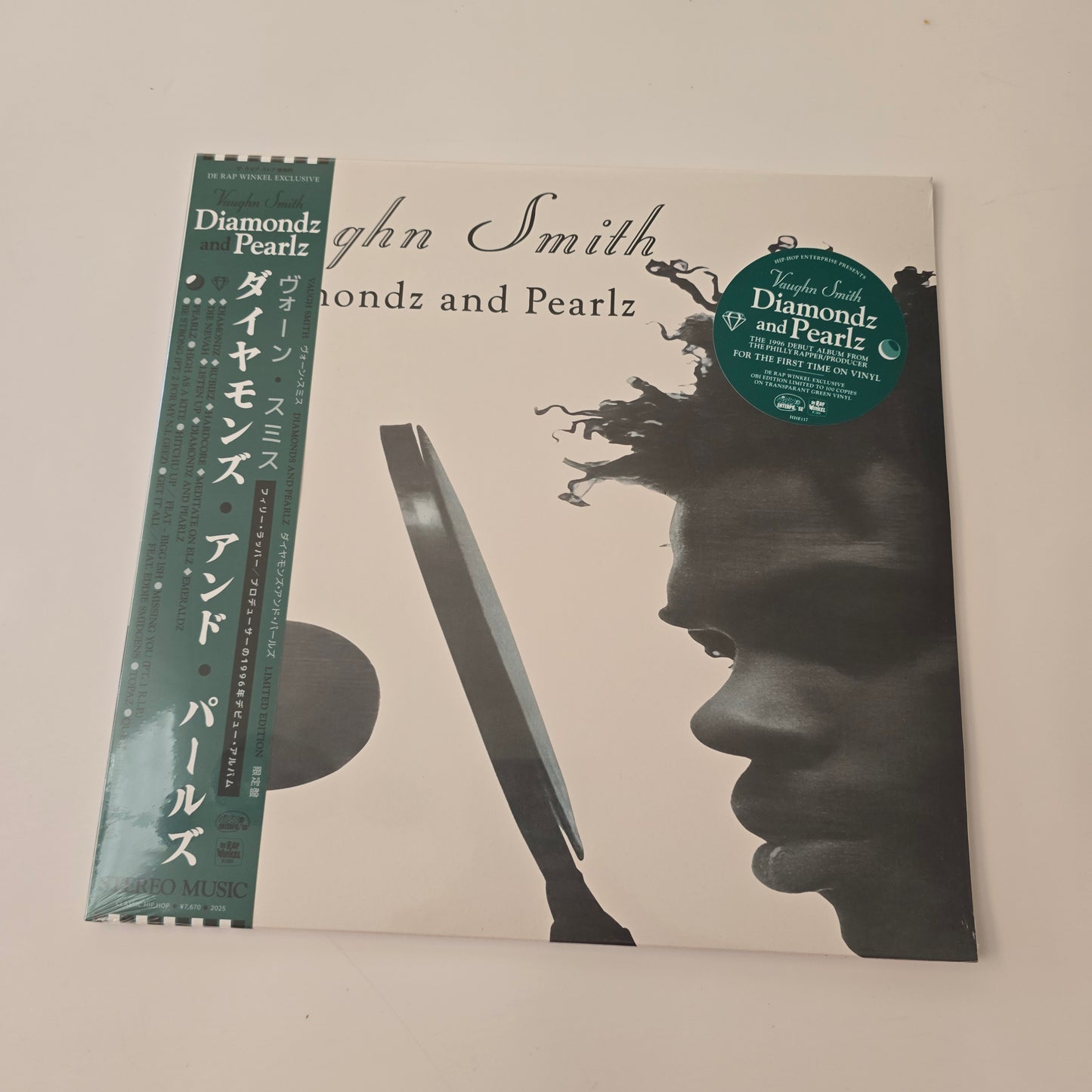 VAUGHN SMITH - DIAMONDZ AND PEARLZ (SEALED) GREEN COLORED VINYL WITH OBI -NEW!-