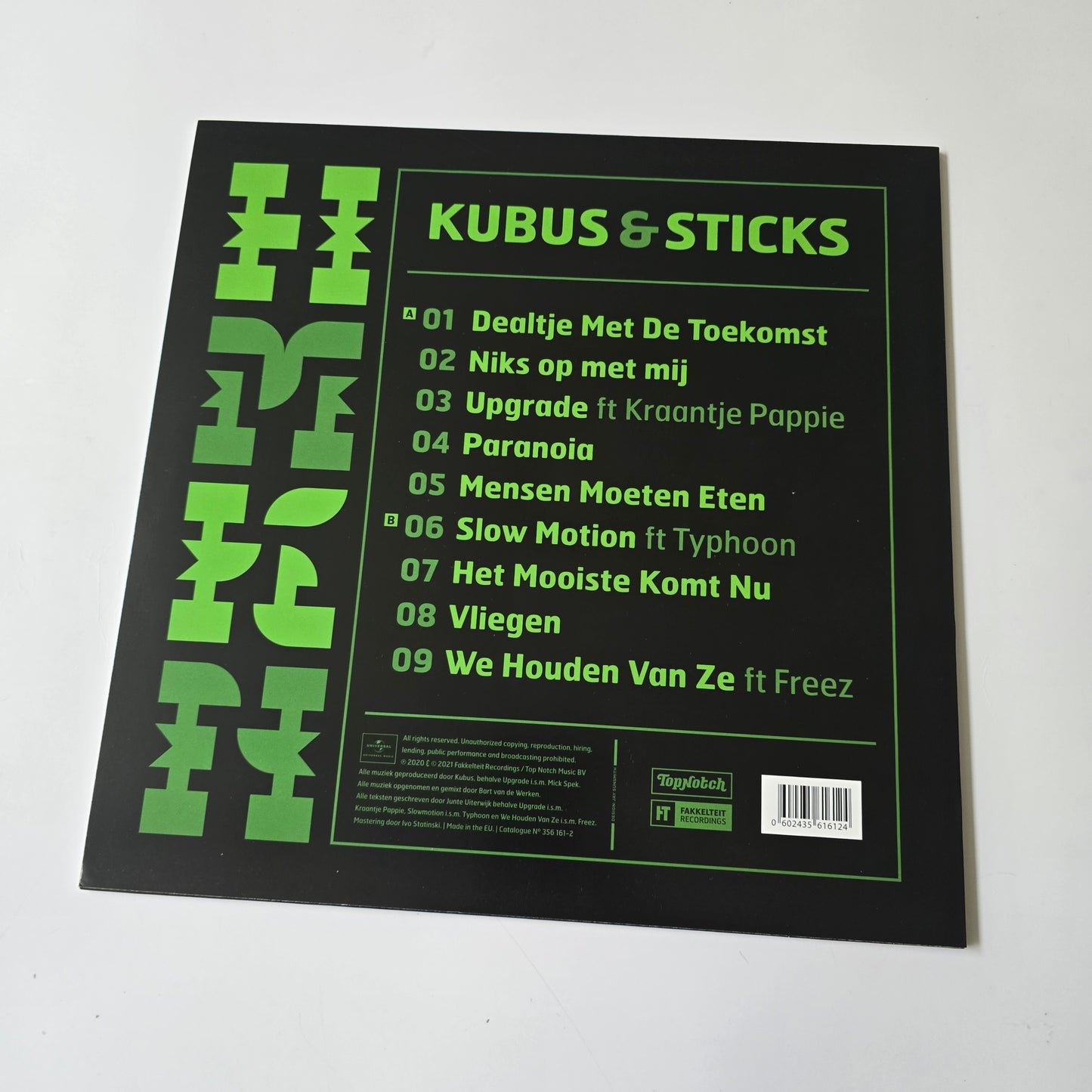 KUBUS & STICKS - HET MOOISTE KOMT NU GREEN COLORED VINYL -LIKE NEW!-