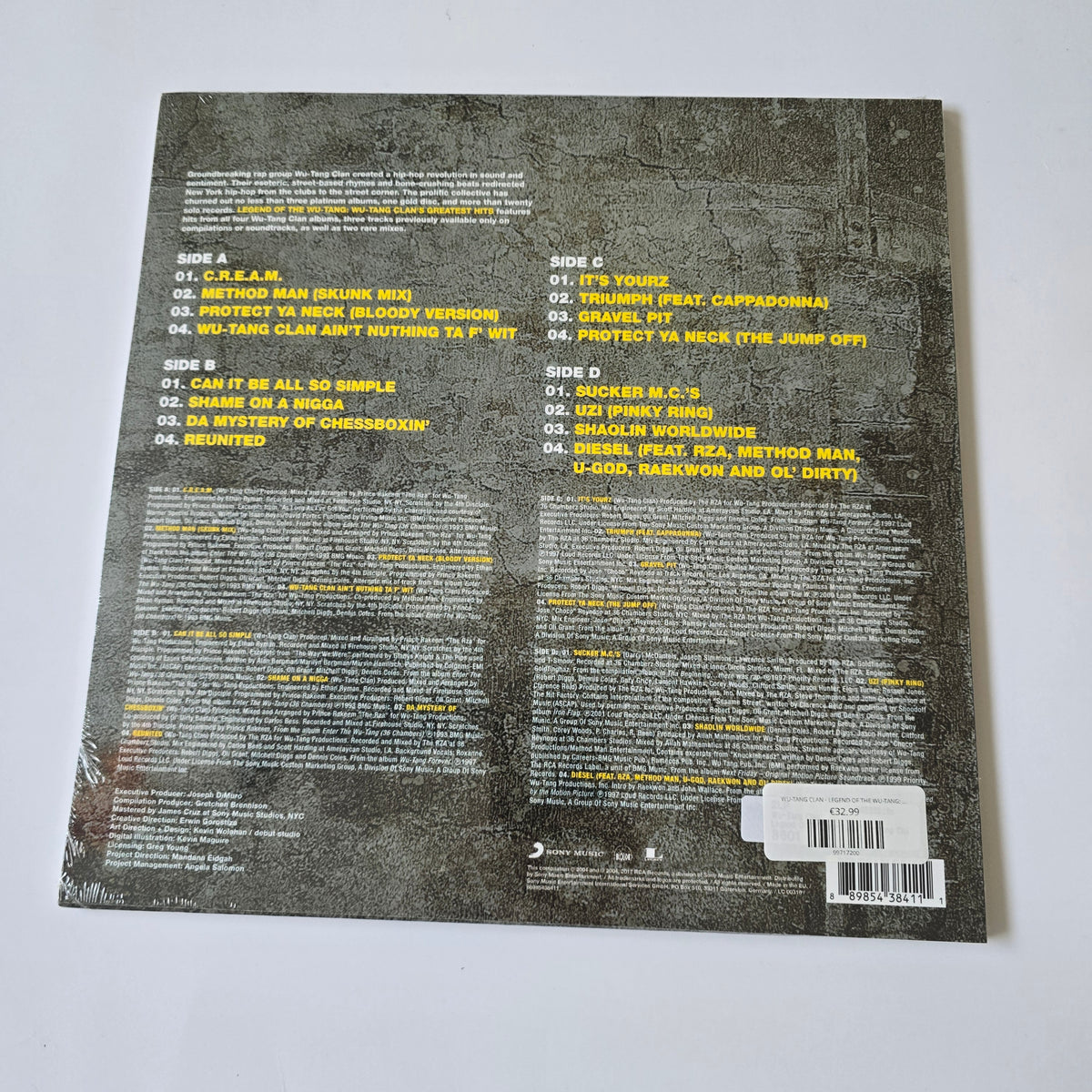 WU-TANG CLAN - LEGEND OF THE WU-TANG: WU-TANG'S GREATEST HITS (SEALED) VINYL -NEW!-