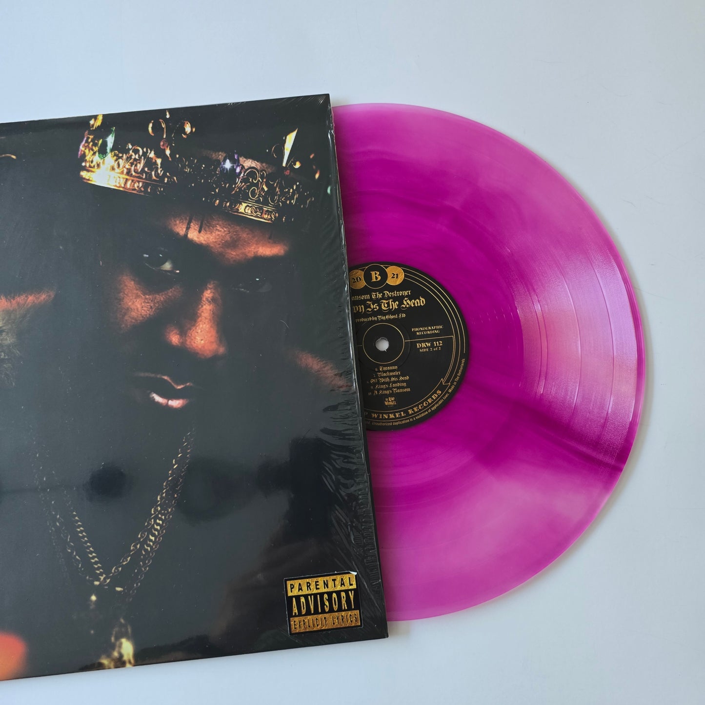 RANSOM - HEAVY IS THE HEAD, LIMITED EDITION, PINK COLORED VINYL -LIKE NEW!-