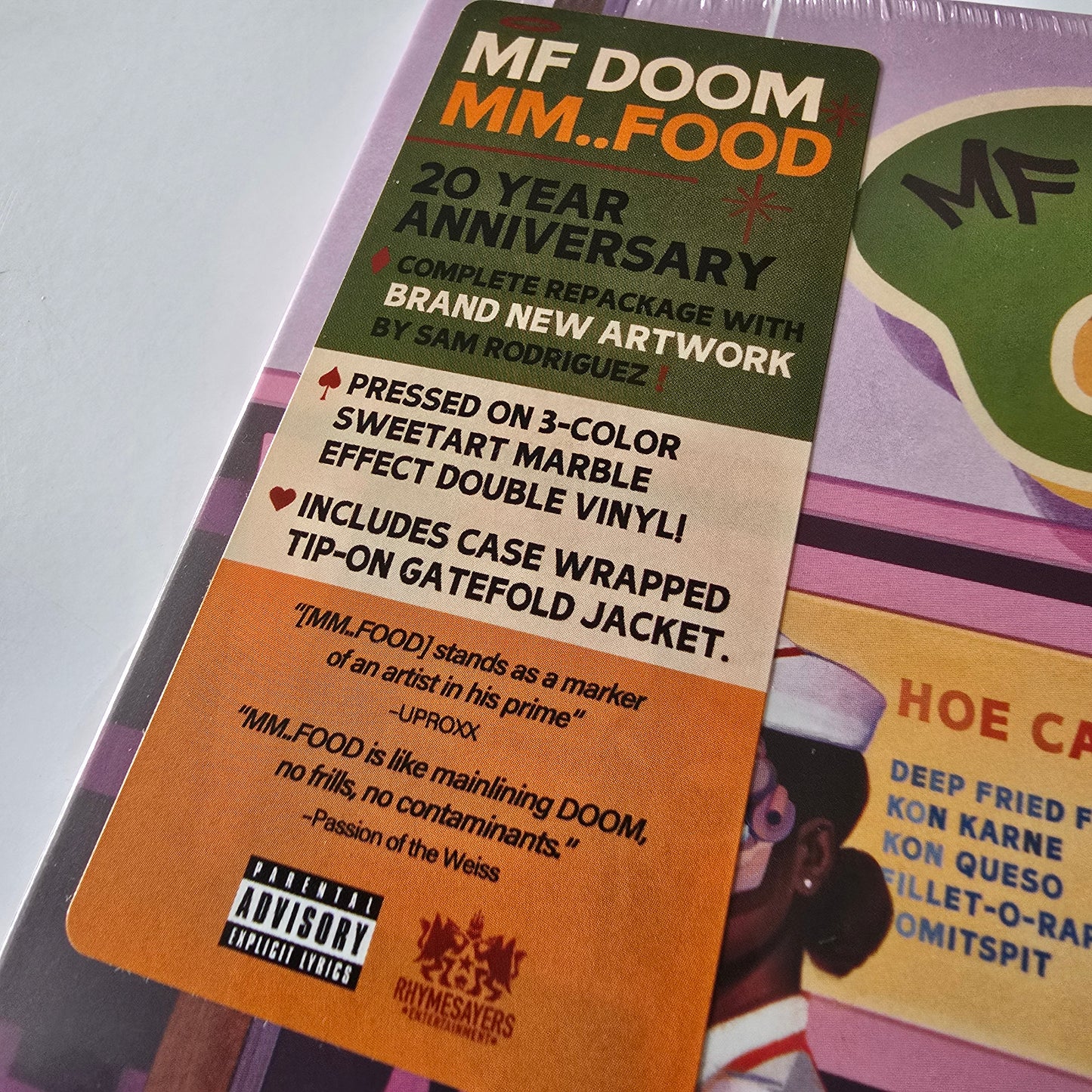 MF DOOM - MM...FOOD, 20TH ANNIVERSARY EDITION (SEALED) COLORED VINYL 2XLP -NEW!-