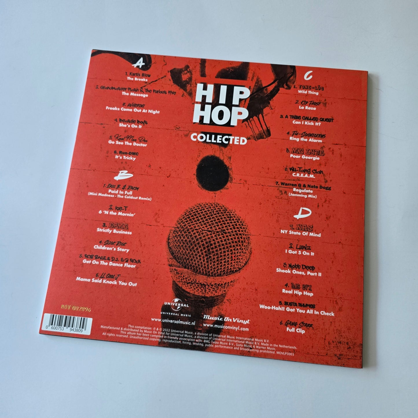 VARIOUS - HIP HOP COLLECTED, LIMITED EDITION COLORED VINYL 2XLP -LIKE NEW!-
