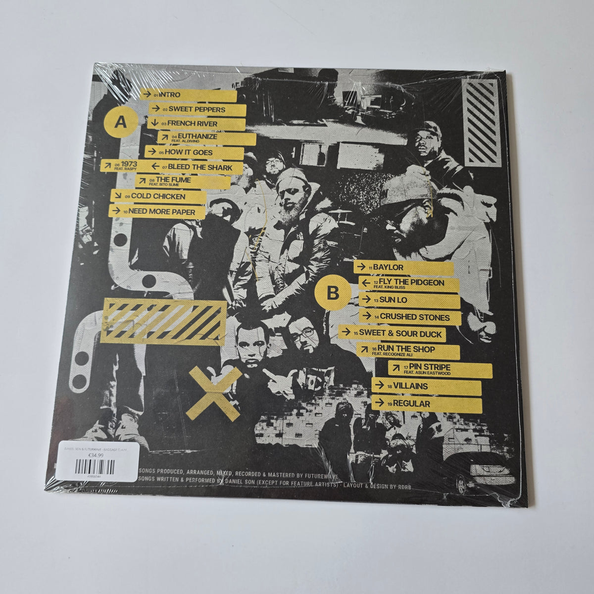 DANIEL SON & FUTURWAVE - BAGGAGE CLAIMS (SEALED) LIMITED EDITION COLORED VINYL -NEW!-
