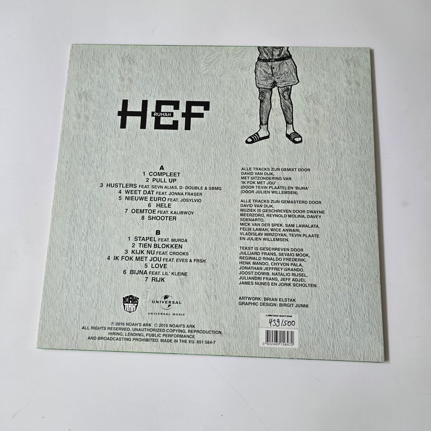 HEF - RUMAN LIMITED EDITION VINYL -PRE OWNED!-