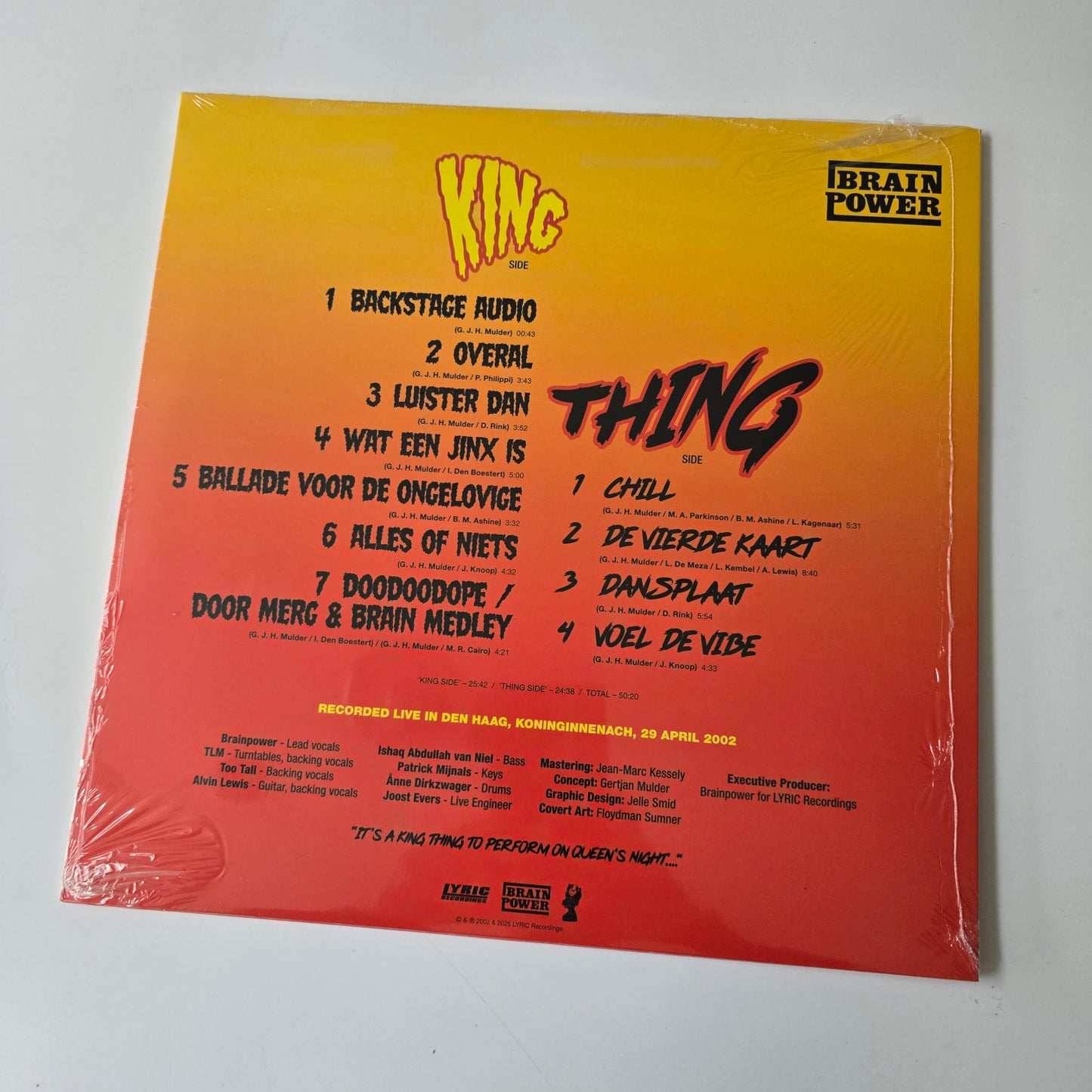 BRAINPOWER - KING THING, LIMITED EDITION (SEALED) VINYL -NEW!-