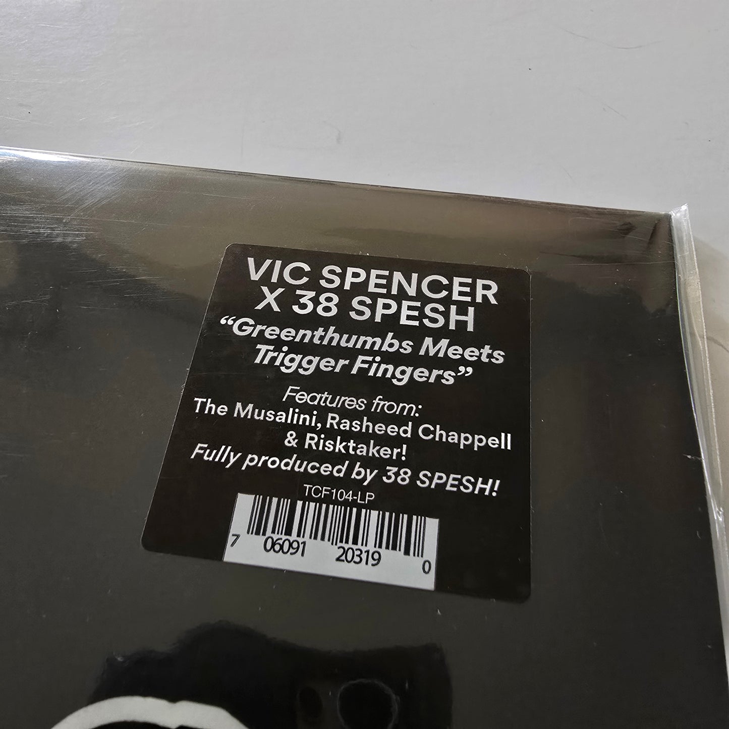 VIC SPENCER X 38 SPESH - GREENTHUMBS MEETS TRIGGER FINGERS (SEALED) VINYL WITH OBI -NEW!-
