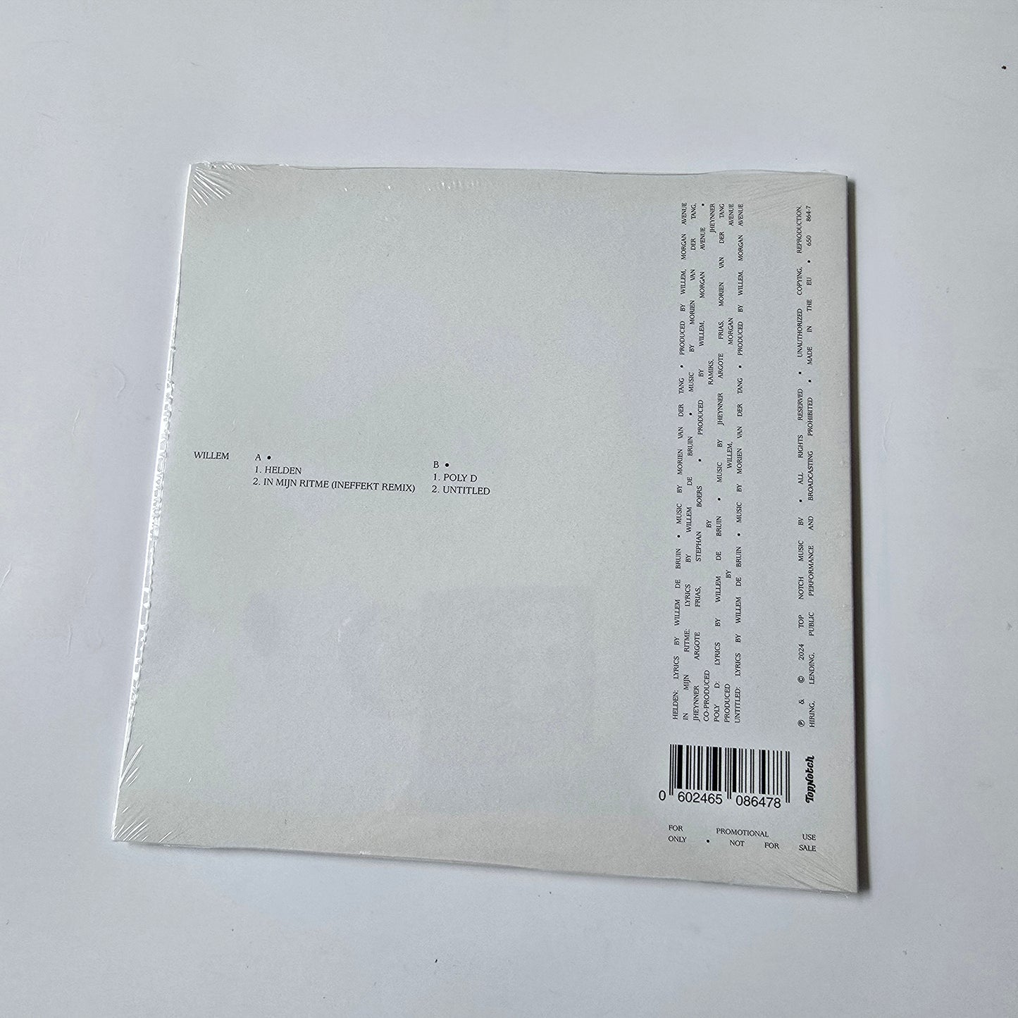 WILLEM - MAN IN NOOD ROOD GEKLEURD VINYL + 7" VINYL -LIKE NEW!-