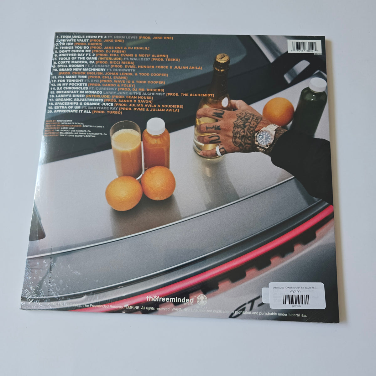 LARRY JUNE - SPACESHIPS ON THE BLADE (SEALED) 2XLP VINYL -NEW!-