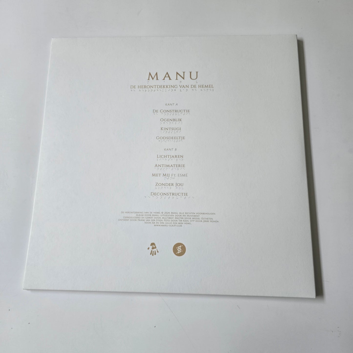 MANU - DE HERONTDEKKING VAN DE HEMEL, WHITE COLORED VINYL -LIKE NEW!-