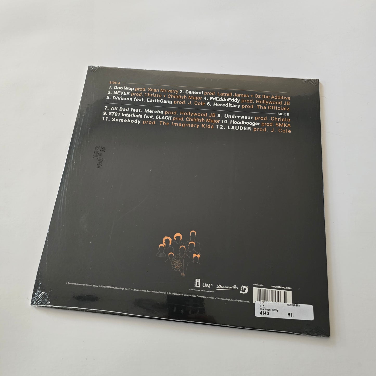 J.I.D. - THE NEVER STORY (SEALED) VINYL -NEW!-