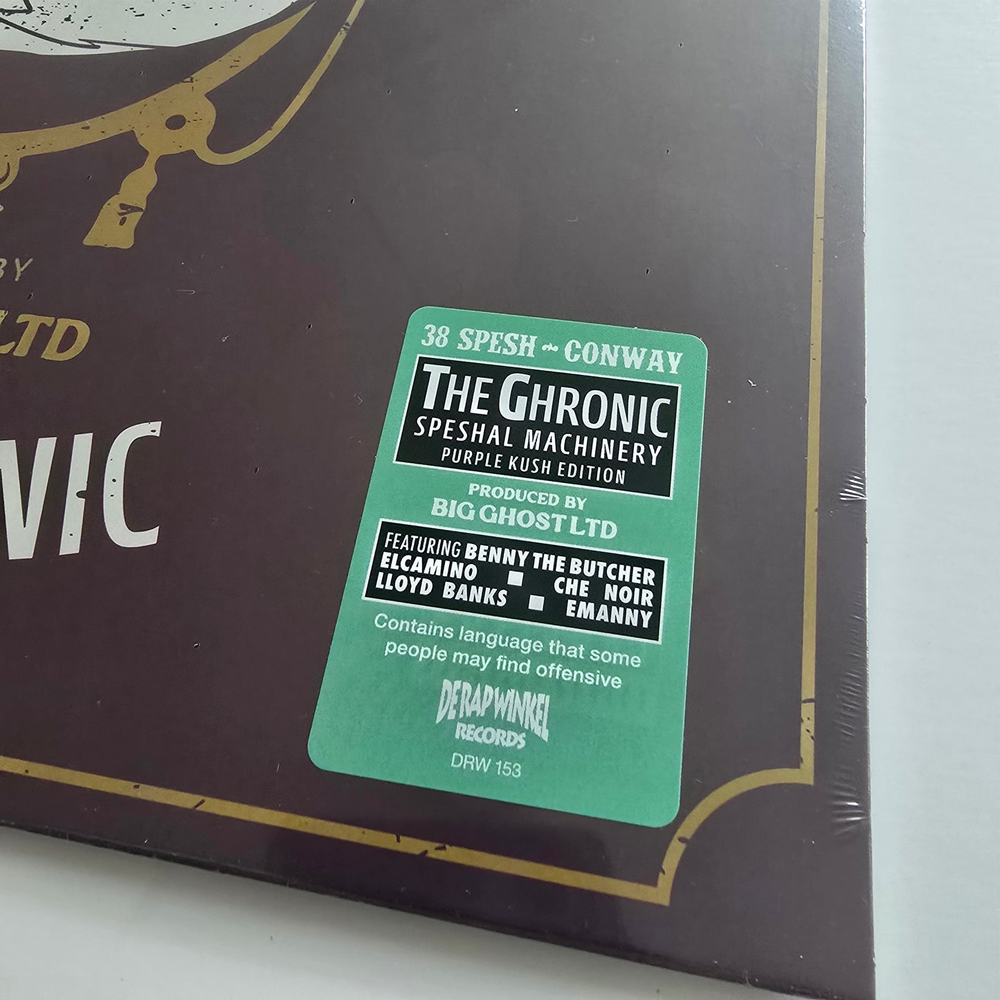 38 SPESH X CONWAY X BIG GHOST LTD - THE GHRONIC: SPESHAL MACHINERY (SEALED) LIMITED EDITION PURPLE KUSH EDITION VINYL -NEW!-