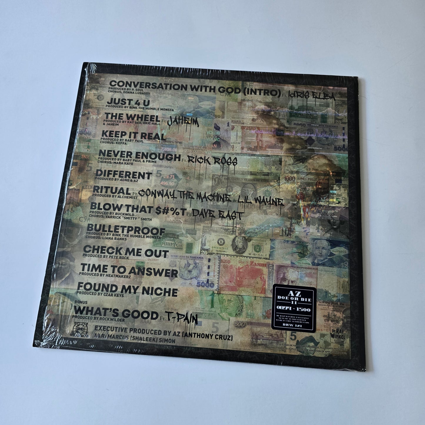 AZ - DOE OR DIE 2 LIMITED EDITION VINYL -LIKE NEW!-